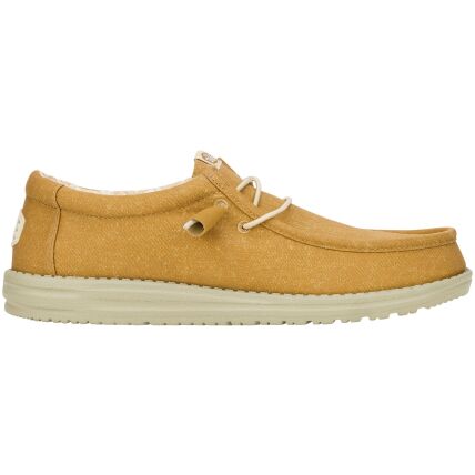 HEYDUDE Wally Stretch Canvas Men 40700 Cumin Brown/Stone Grey