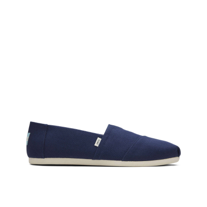 TOMS Recycled Cotton Canvas Men's Alpargata Navy