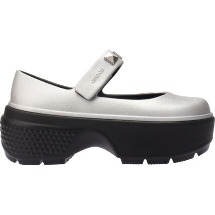 Crocs™ Stomp Metallic Mary Jane Silver