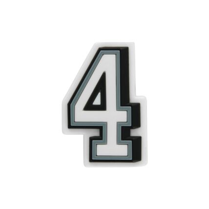 Crocs™ Jibbitz B&W Number 4 