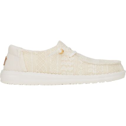 HEYDUDE Wendy Crochet Lace Women 43112 White/Gold