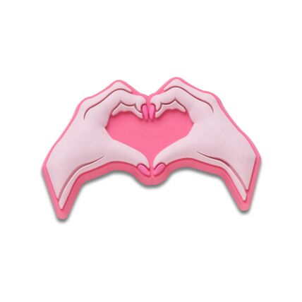 Crocs™ Jibbitz Pink Heart Hands 