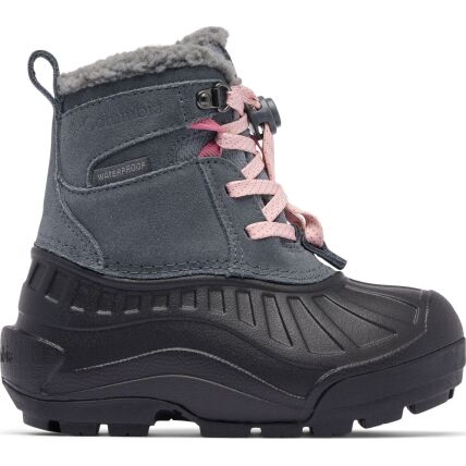 Columbia Powderbug Alpine Waterproof Kids' Graphite/Pink Haze