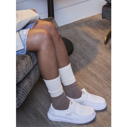 HEYDUDE Wendy Stretch Sox Women 41878 White