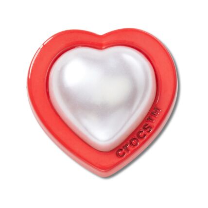 Crocs™ Jibbitz Red And Pearl Heart 198445127724 