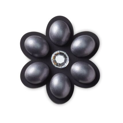 Crocs™ Jibbitz Charcoal Flower Gem 196265858439 