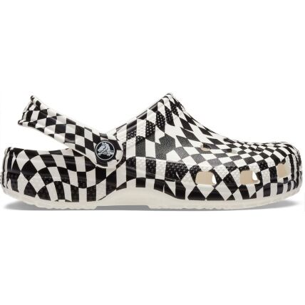 Crocs™ Classic Warped Checker Clog Kid's White/Black