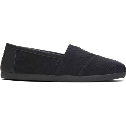 TOMS Heavy Twill Nubuck Synth Trim Men's Alpargata Black/Black