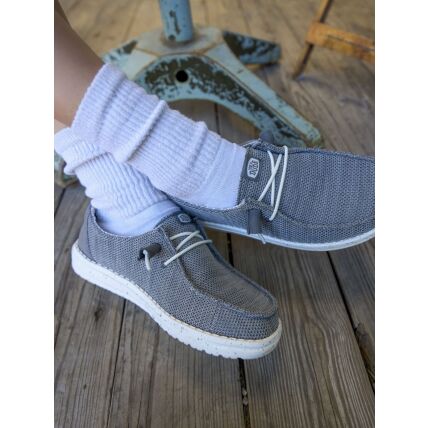 HEYDUDE Wendy Stretch Sox Women 41878 Light Grey