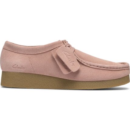 Clarks Wallabee EVO Shoe Women's Light Pink Suede