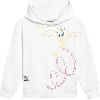 DIADORA JU.HOODIE TEAM Optical White