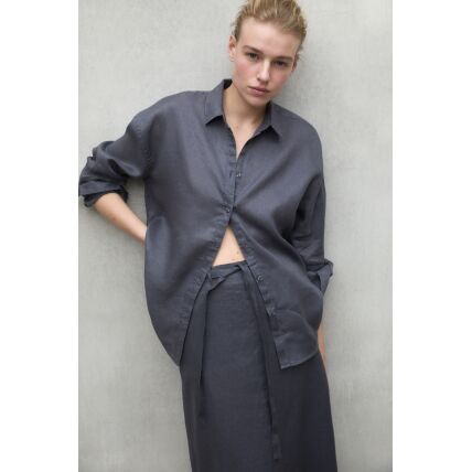 ECOALF DARIAALF LINEN SHIRT WOMAN Storm/Grey