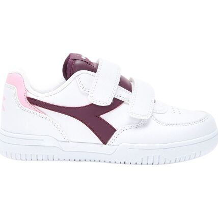 DIADORA Raptor Low PS Kid's White/Grape Wine