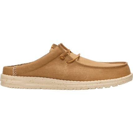 HEYDUDE Wally Slip Stretch Canvas Men 41293 Bone Brown/Boulder Tan