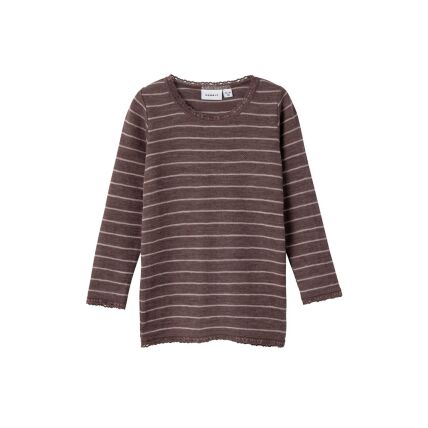 Name It WOOL NEEDLE LONG SLEEVED TOP NOOS Peppercorn