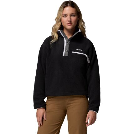 Columbia Helvetia II Cropped Half Snap Fleece Black 008