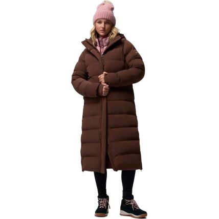 Columbia Amaze Puff Long Hooded Jacket Women's Tobacco