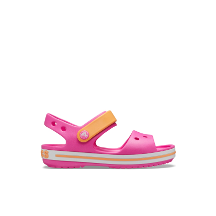 Crocs™ Kids' Crocband Sandal Electric Pink/Cantaloupe