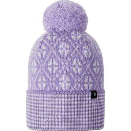 REIMA Merino Wool Knit Hat Kuurassa Lilac amethyst 5451