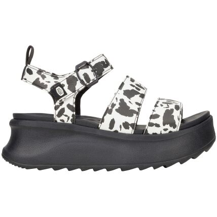 HEYDUDE Delray Buckle Animal Women 43199 Black/White