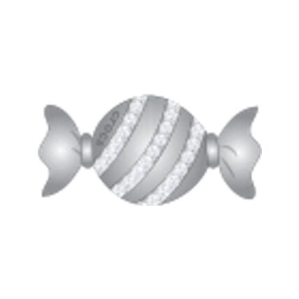 Crocs™ Crocs Jibbitz Silver SMT Gem Candy Piece 198445376740 