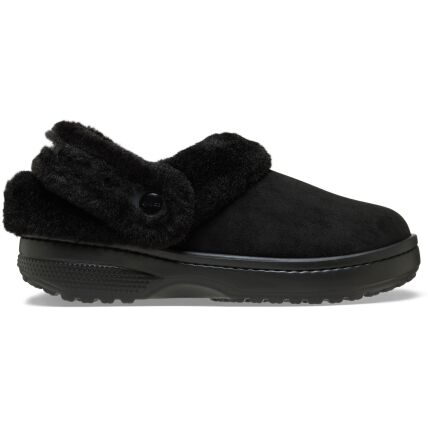 Crocs™ Classic Unfurgettable Vegan Suede Clog Black