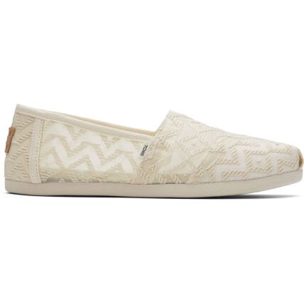 TOMS Chevron Lace Women's Alpargata Natural