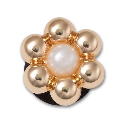 Crocs™ Jibbitz Gold And Pearl Tiny Flower 