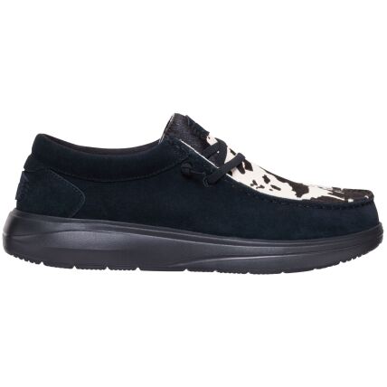HEYDUDE Wally COMF Cow Men's Black/Cow