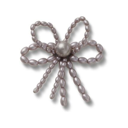 Crocs™ Jibbitz Black Pearl Beaded Bow 