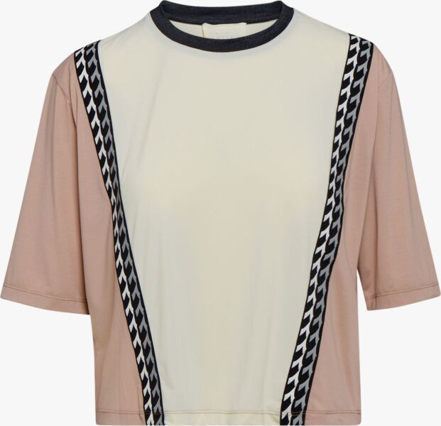 DIADORA L. SS T-Shirt Be One Tech Mahogany Rose/Whisper White