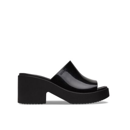 Crocs™ Brooklyn Slide High Shine Heel Black