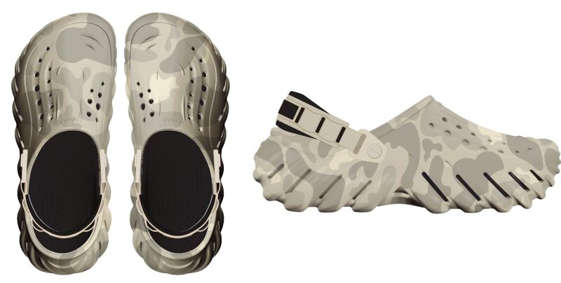 Crocs™ Echo Duck Camo Clog Bone/Black