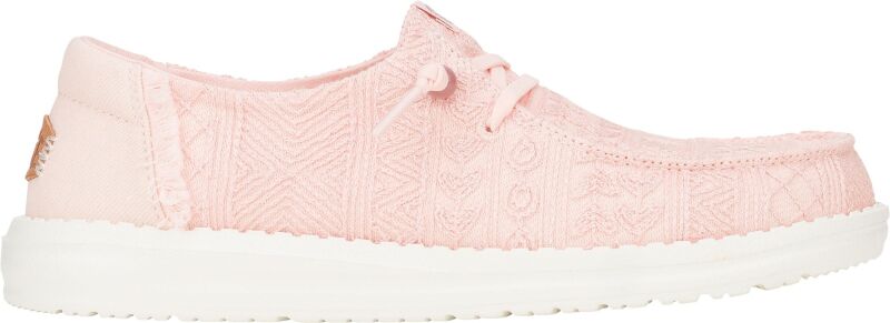 HEYDUDE Wendy Crochet Lace Women 43112 Pale Pink