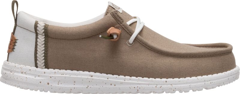 HEYDUDE Wally Summer Linen Men 43086 Timber/Silver Birch