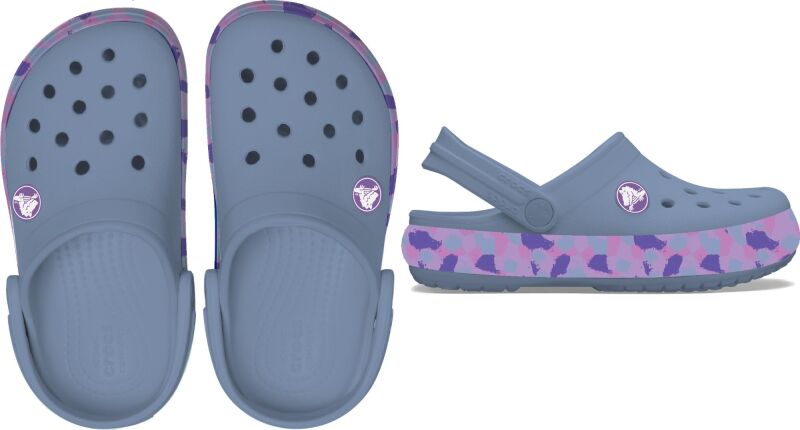 Crocs™ Crocband Glow Confetti Band Clog Kid's Blue Haze/Multi