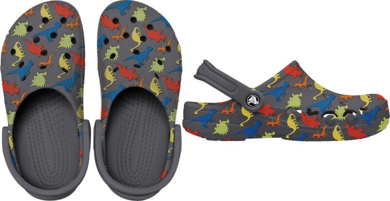 Crocs™ Baya Tie Dye Graphic Clog Toddlers' Charcoal/Multi