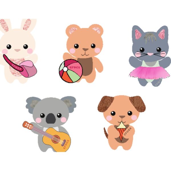 Crocs™ Jibbitz Cutie Animal Friends 5 Pack 