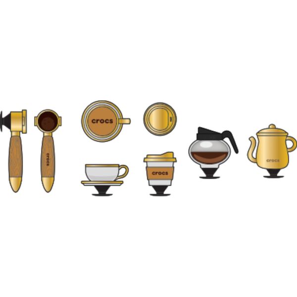 Crocs™ Crocs Jibbitz 3D Coffee Set 5 Pack 198445377150 