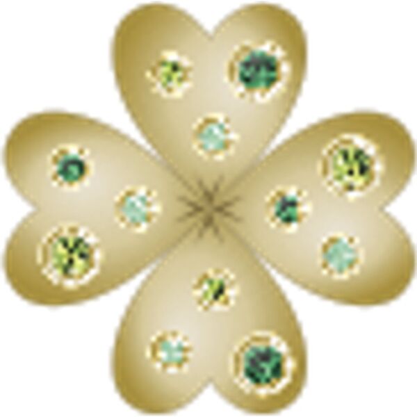 Crocs™ Crocs Jibbitz Gold SMT Gem Clover 198445383571 