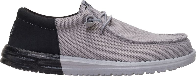 HEYDUDE Wally Funk Mesh Split Men's Flannel Grey/Black