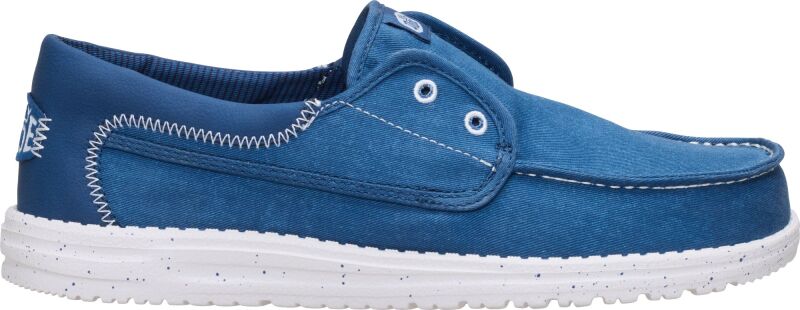 HEYDUDE Wally Cru Stretch Canvas Men's Ensign Blue/Multi