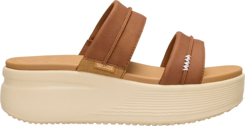HEYDUDE Austin Slide Classic Women's Cognac
