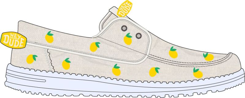 HEYDUDE Wendy Cru Embroidered Women's Egret/Multi