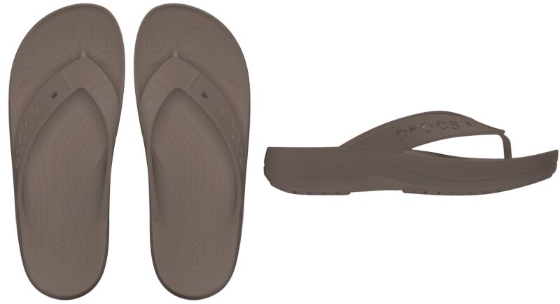 Crocs™ Baya Platform Flip Truffle