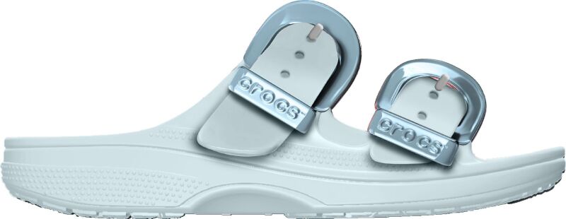 Crocs™ Saturday Enamel Buckle Sandal Women's Vapor Ice