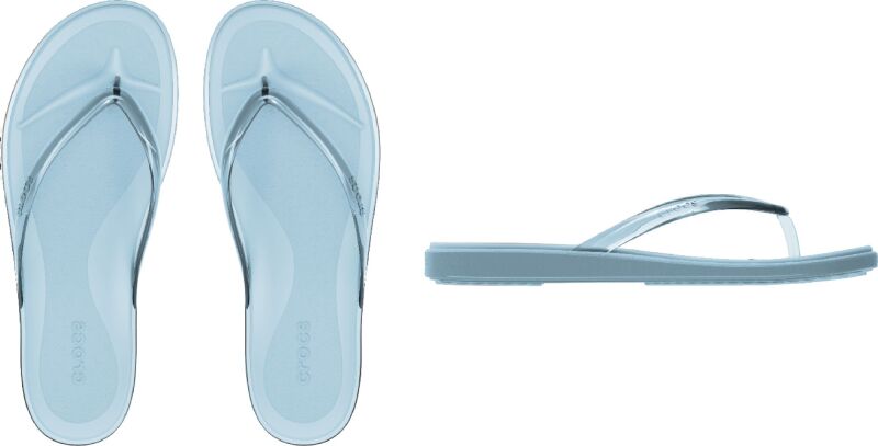 Crocs™ Miami Jelly Round Toe Flip Women's Sky Blue Jelly