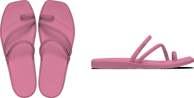 Crocs™ Miami Jelly Toe Loop Sandal Women's Pink Lemonade Jelly