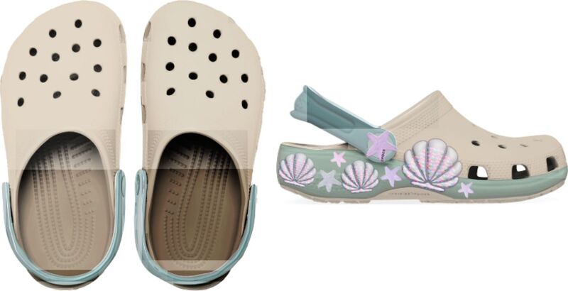Crocs™ Classic Sea Sparkle Shaker Clog Kid's Frappe