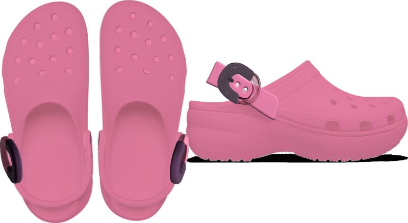 Crocs™ Classic Platform Buckle Clog Women's Pink Lemonade